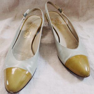 Vintage Salvatore Ferragamo Slingback Heels Size 7